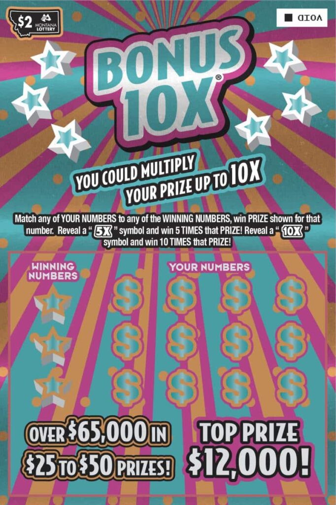 $2 Bonus 10X Multiplier ticket