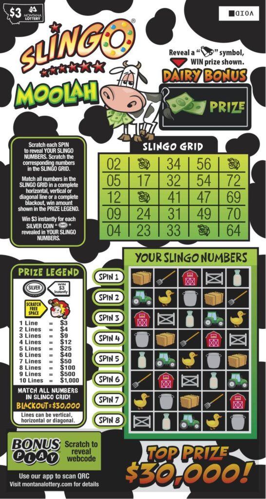 $3 Slingo® Moolah ticket