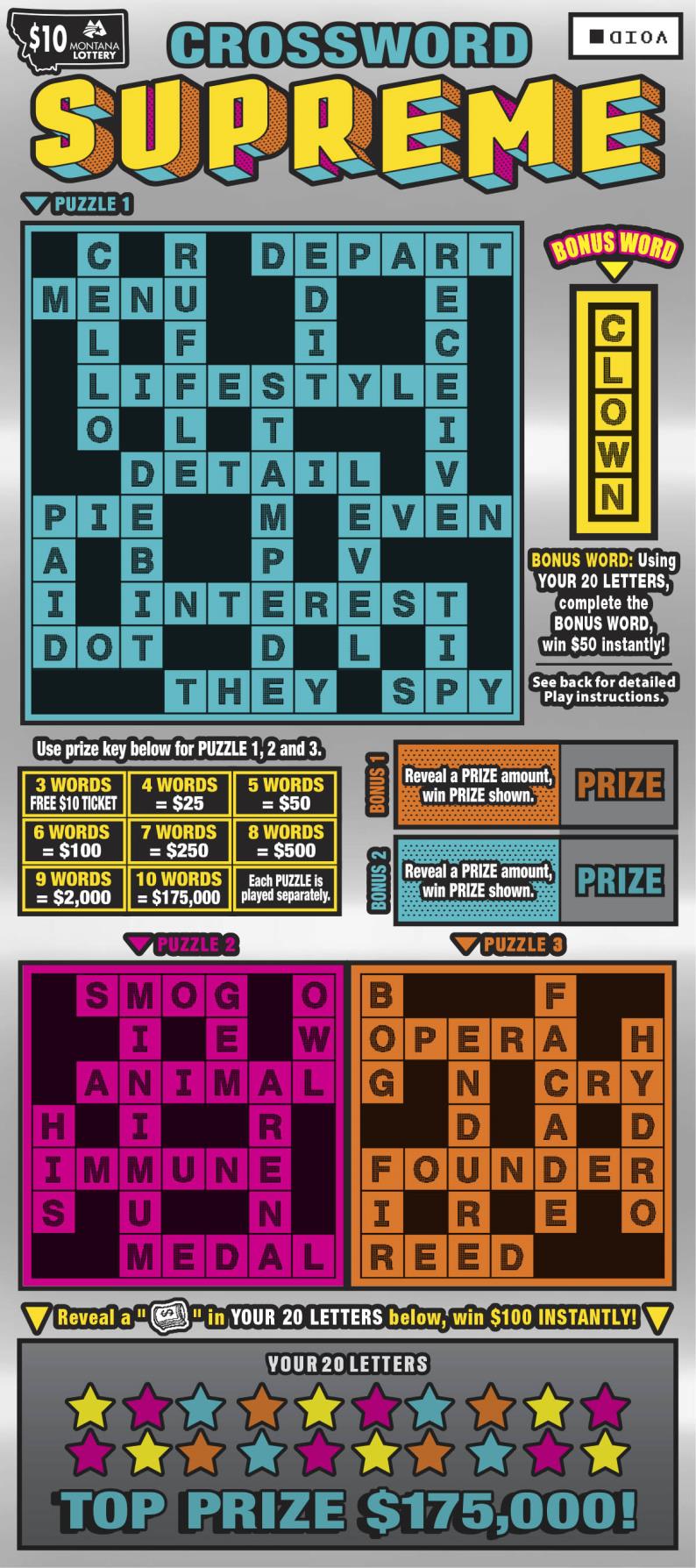$10 Crossword Supreme
