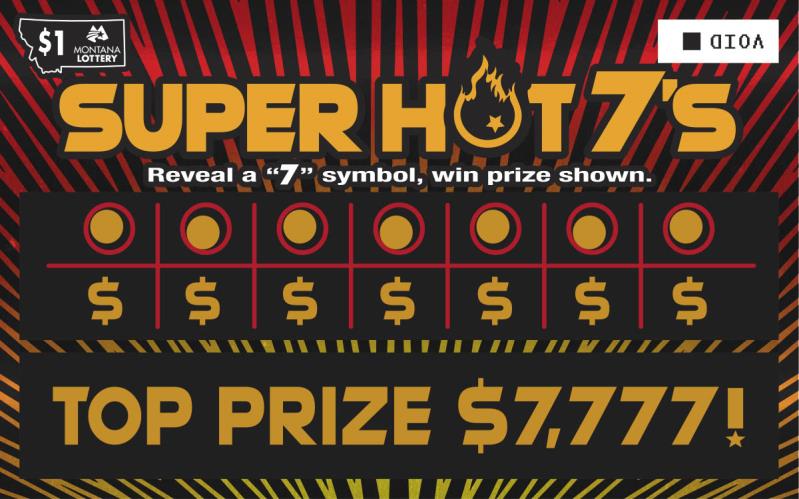 An image depicting the Super Hot 7's Scratch game.