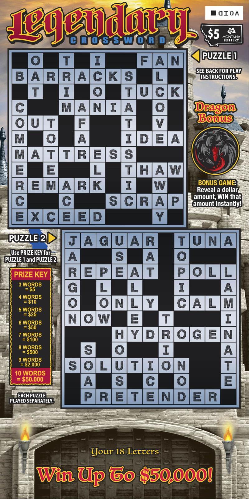 $5 Legendary Crossword