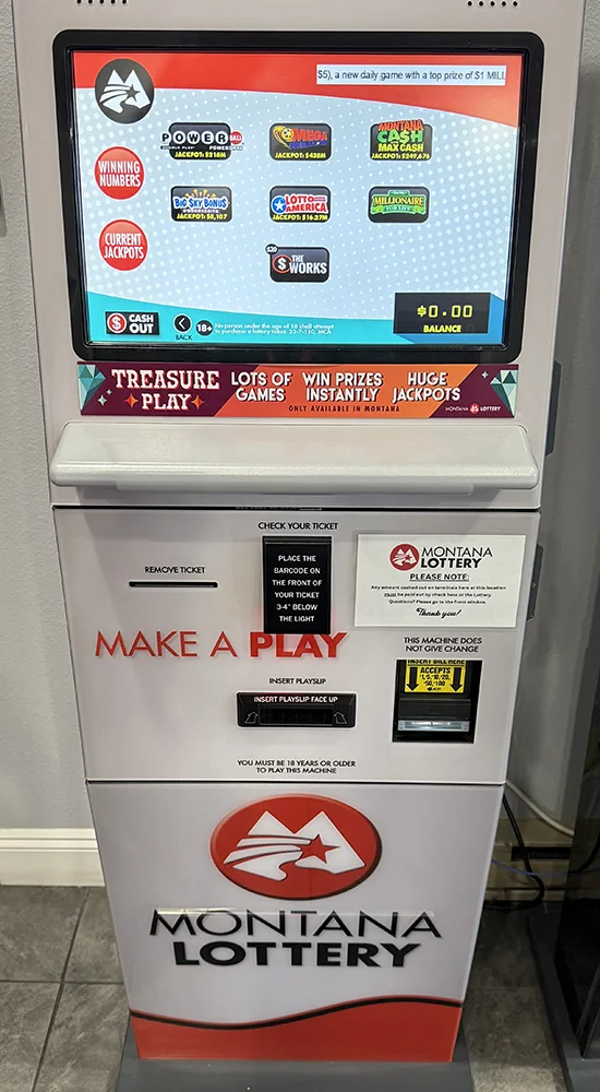 Image of the Montana Lottery Terminal