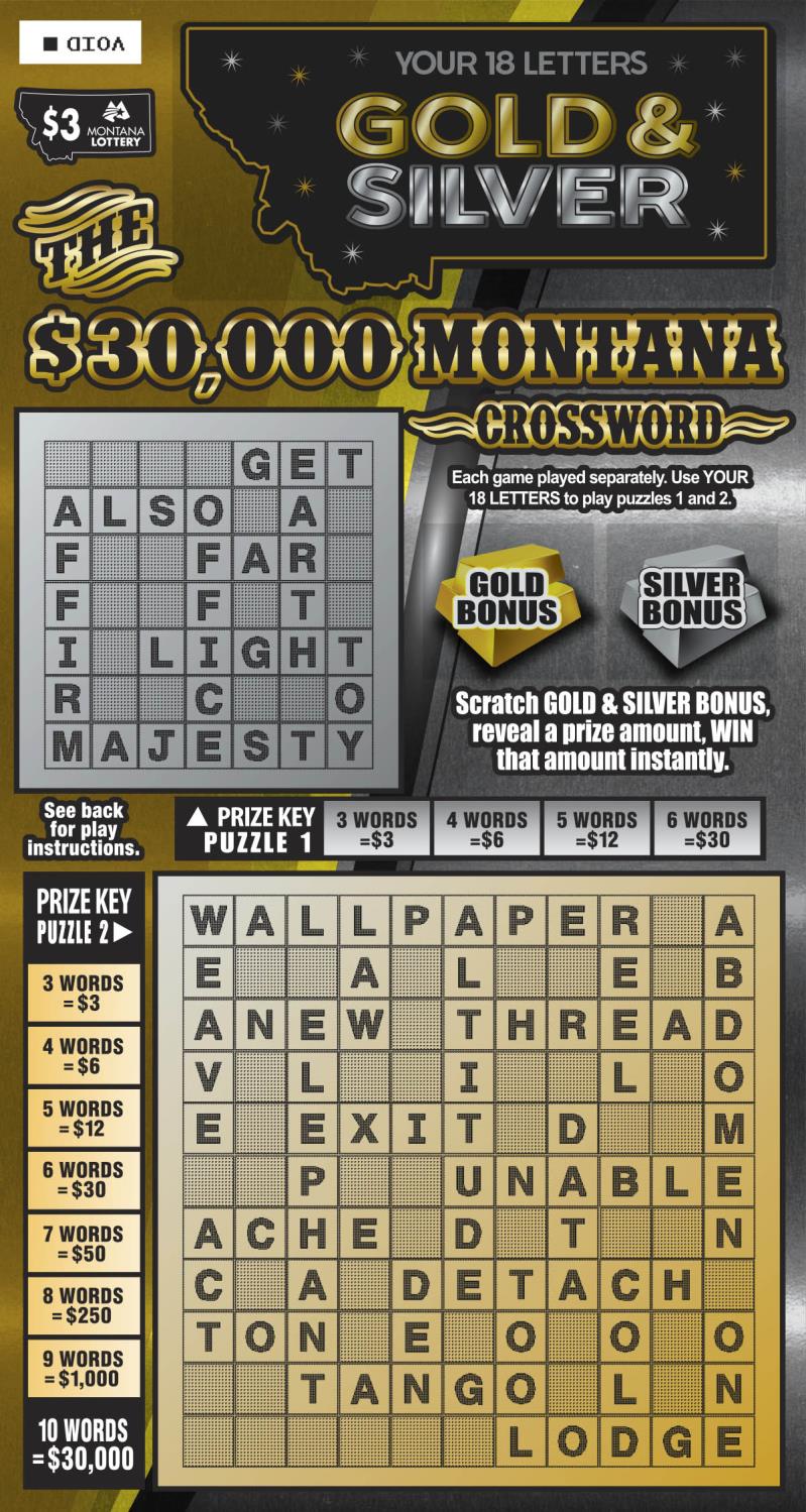 Gold & Silver $30,000 Montana Crossword