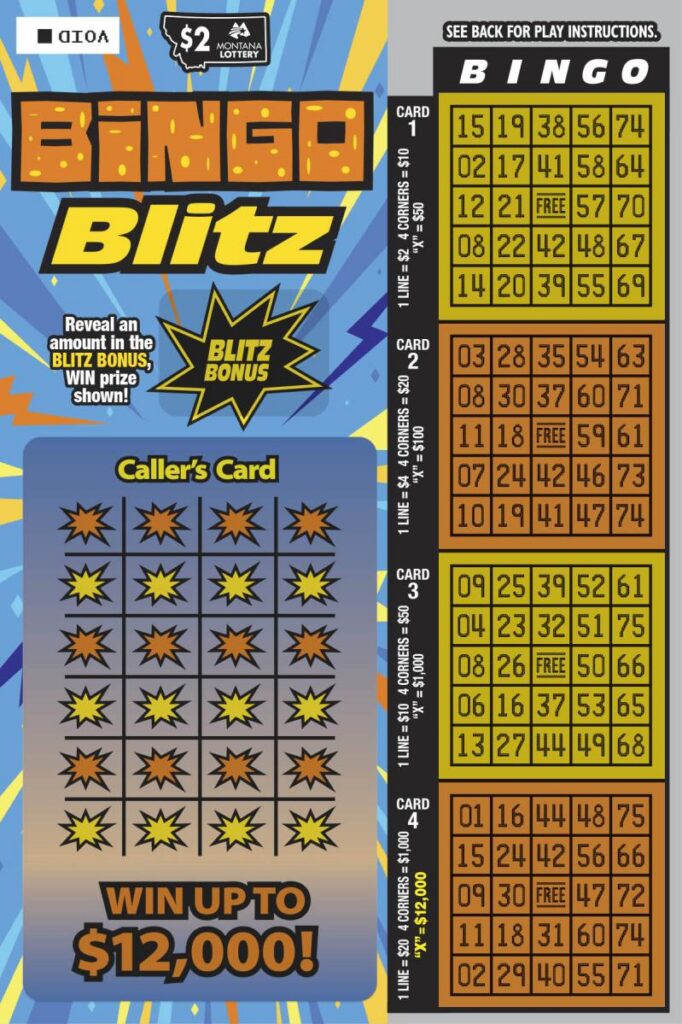 BINGO BLITZ scratch-off ticket