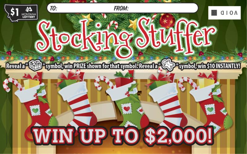 STOCKING STUFFER scratch-off ticket